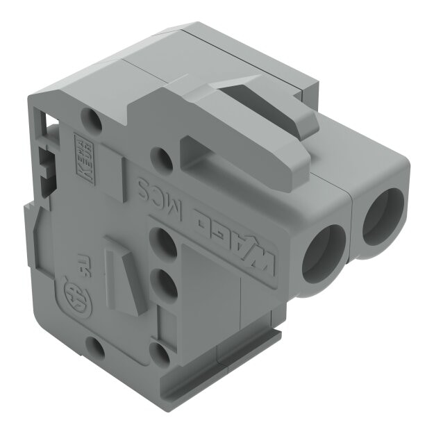 Wago 232-105/026-000 1-Leiter-Federleiste abgewinkelt 2,5 mm² Rastermaß 5 mm 5-polig grau