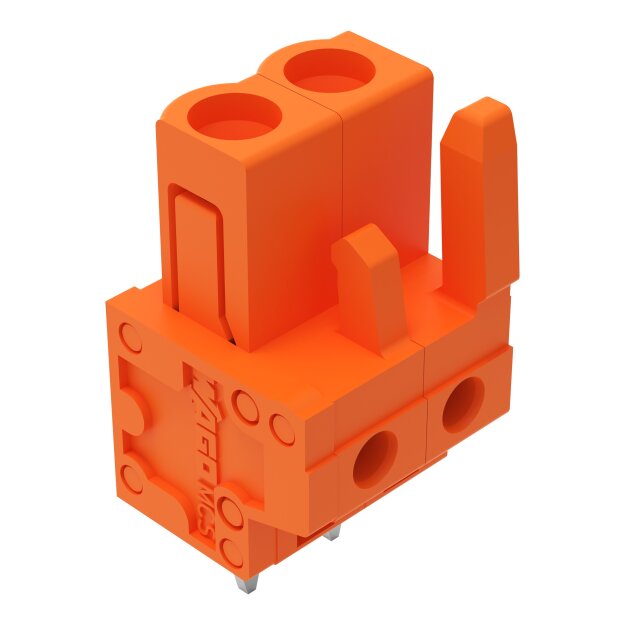 Wago 232-162 THT-Federleiste gerade Rastermaß 5,08 mm 2-polig orange