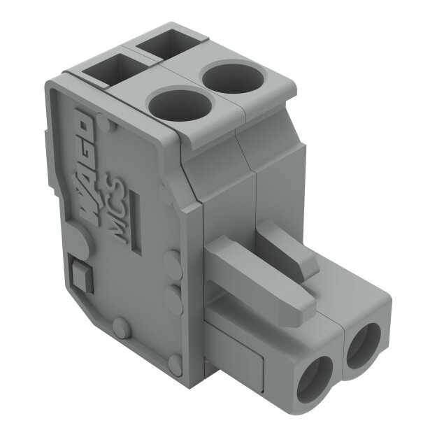 Wago 232-212/026-000 1-Leiter-Federleiste abgewinkelt 2,5 mm² Rastermaß 5 mm 12-polig grau