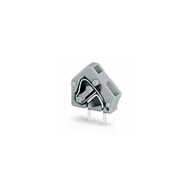 Wago 236-401 Anreihbare Leiterplattenklemme 2,5 mm² Rastermaß 5/5,08 mm 1-polig grau