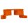 Wago 243-112 Befestigungsadapter Serie 243 orange