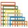 Wago 247-545/000-005 Mini-WSB-Beschriftungskarte .0 ... .7/+ (10x/20x) Aufdruck waagerecht rot