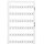 Wago 248-502 Mini-WSB-Beschriftungskarte 1 ... 10 (10x) Aufdruck waagerecht weiß