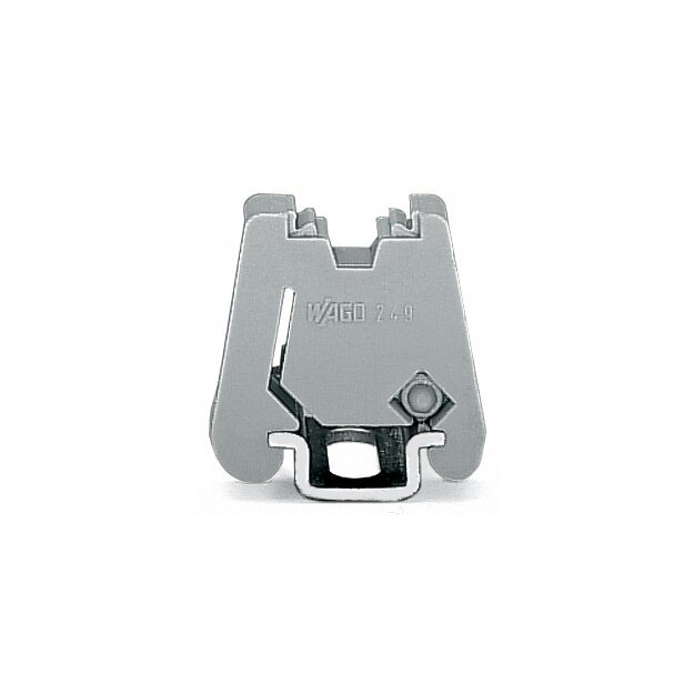 Wago 249-101 Schraubenlose Endklammer 6 mm breit grau