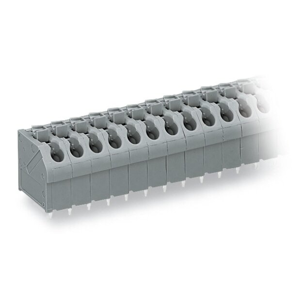 Wago 250-502 Leiterplattenklemme Drücker 1,5 mm² grau