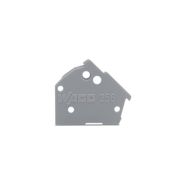 Wago 256-400 Abschlussplatte 1 mm dick blau
