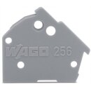 Wago 256-400 Abschlussplatte 1 mm dick blau