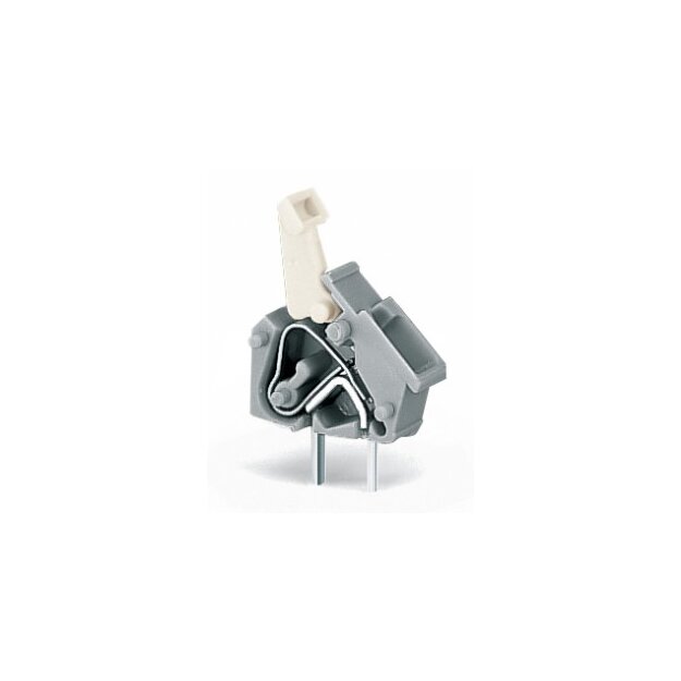Wago 256-744 Anreihbare Leiterplattenklemme Drücker 2,5 mm² Rastermaß 5/5,08 mm 1-polig blau
