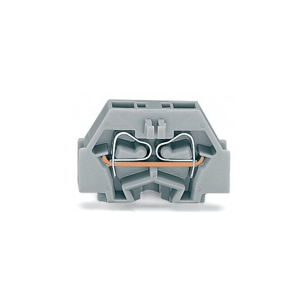 Wago 260-301 2-Leiter-Klemme mit Befestigungsflansch 1,5 mm² grau