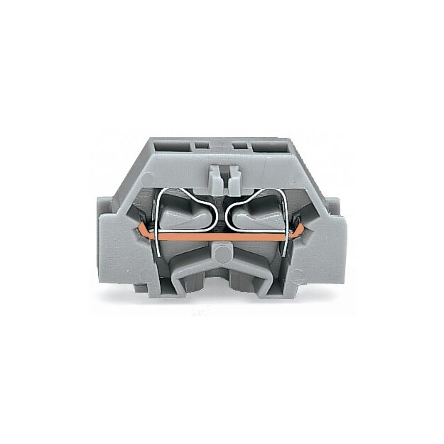 Wago 261-306 2-Leiter-Klemme mit Befestigungsflansch 2,5 mm² orange
