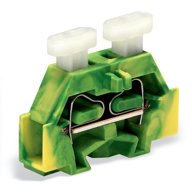 Wago 261-307/341-000 2-Leiter-Klemme beidseitig mit Drücker mit Befestigungsflansch 2,5 mm²