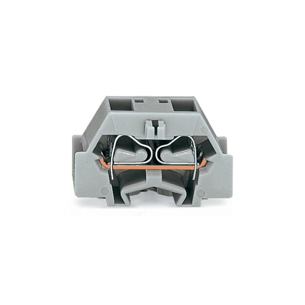 Wago 261-351 Platzsparende 4-Leiter-Endklemme 2,5 mm² grau