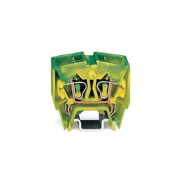 Wago 264-727 4-Leiter-Mini-Reihenklemme 2,5 mm² grün-gelb