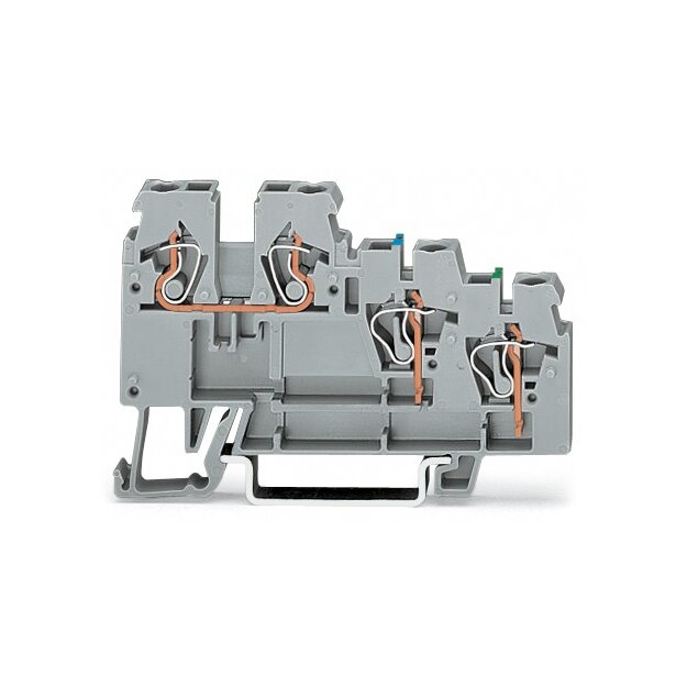 Wago 270-572 3-Leiter-Aktorenklemme 2,5 mm² grau