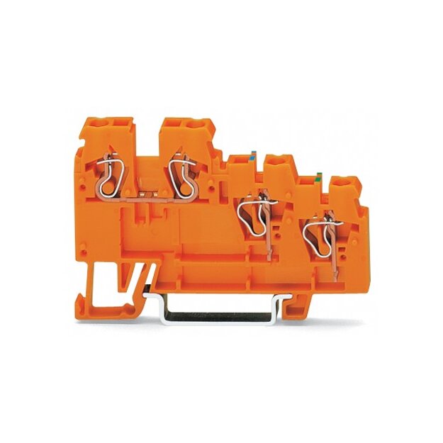 Wago 270-577 3-Leiter-Aktoreneinspeiseklemme 2,5 mm² orange