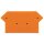 Wago 280-331 Abschluss- und Zwischenplatte 2,5 mm dick orange