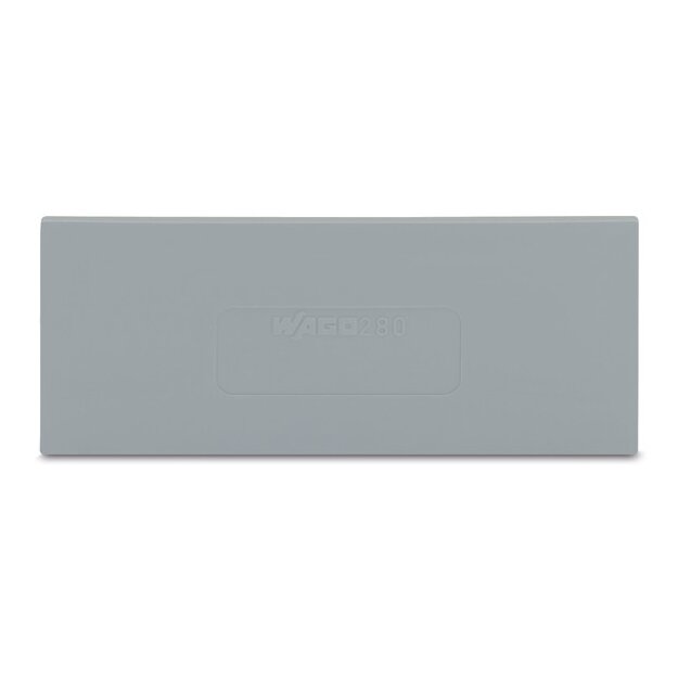 Wago 280-344 Trennwand 2 mm dick überstehend grau