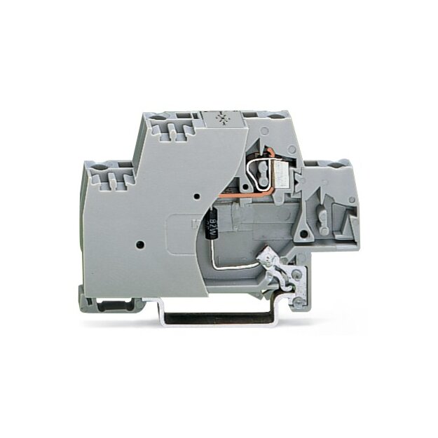 Wago 280-502/281-595 Bauelementklemme Doppelstock 2,5 mm² grau
