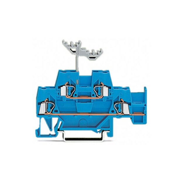 Wago 280-530 Doppelstockklemme Durchgangs-/Durchgangsklemme 2,5 mm² blau/blau