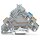 Wago 280-572/281-411 3-Leiter-Aktorenklemme mit PE-Anschluss 2,5 mm² grau