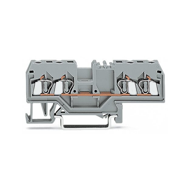 Wago 280-633 4-Leiter-Durchgangsklemme 2,5 mm² grau