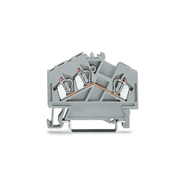 Wago 280-654 3-Leiter-Durchgangsklemme 2,5 mm² orange