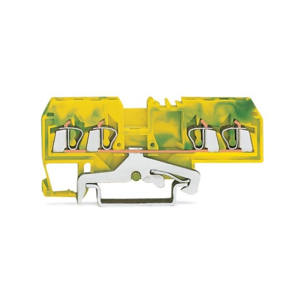 Wago 280-678 4-Leiter-Schirmleiterklemme 2,5 mm² weiß