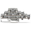Wago 280-889 Dreistockklemme 2,5 mm² grau/Grau/Grau