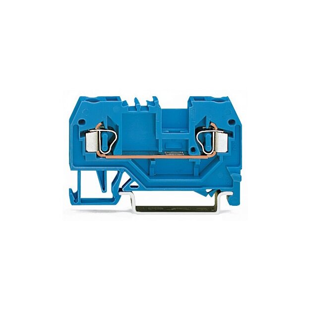 Wago 280-904 2-Leiter-Durchgangsklemme 2,5 mm² blau