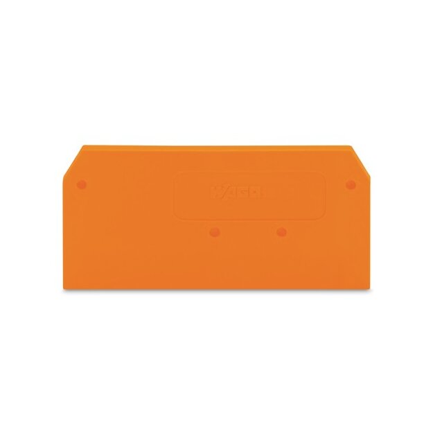 Wago 281-329 Abschluss- und Zwischenplatte 2,5 mm dick orange