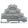 Wago 281-531 Vierstock-Reihenklemme Motoranschluss-Reihenklemme L1 - L2 4 mm² grau