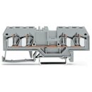 Wago 281-652 4-Leiter-Durchgangsklemme 4 mm² grau