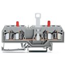 Wago 281-666 4-Leiter-Trenn- und Messklemme 4 mm² grau