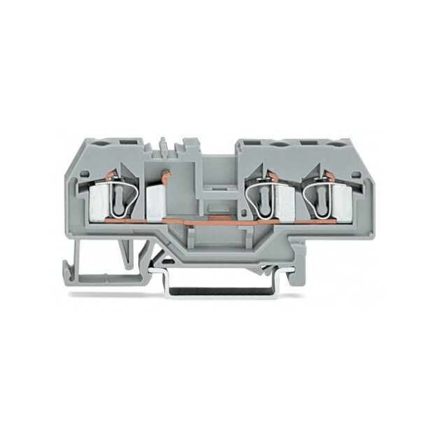 Wago 281-678 3-Leiter-Durchgangsklemme 4 mm² orange