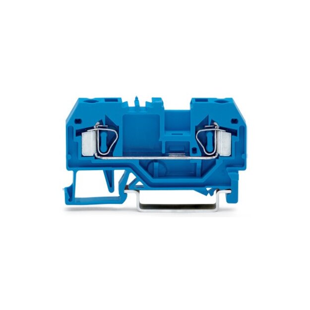 Wago 281-904 2-Leiter-Durchgangsklemme 4 mm² blau