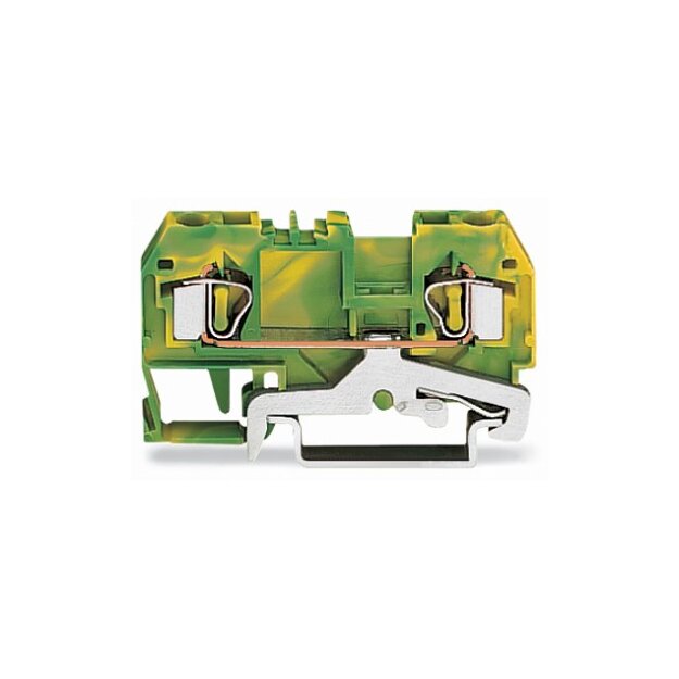 Wago 281-907 2-Leiter-Schutzleiterklemme 4 mm² grün-gelb
