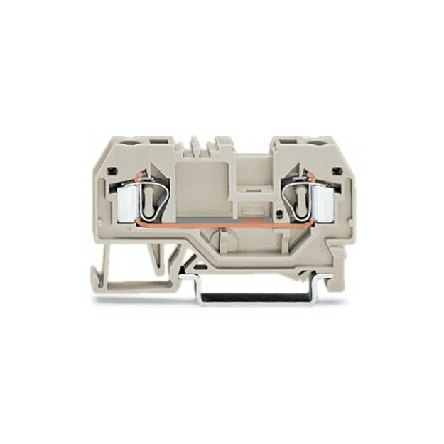 Wago 281-992 2-Leiter-Durchgangsklemme 4 mm² lichtgrau