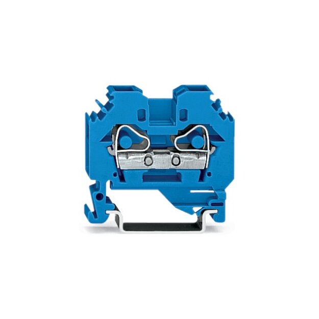 Wago 282-104 2-Leiter-Durchgangsklemme 6 mm² blau
