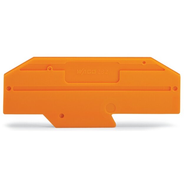 Wago 282-333 Abschlussplatte 2 mm dick orange