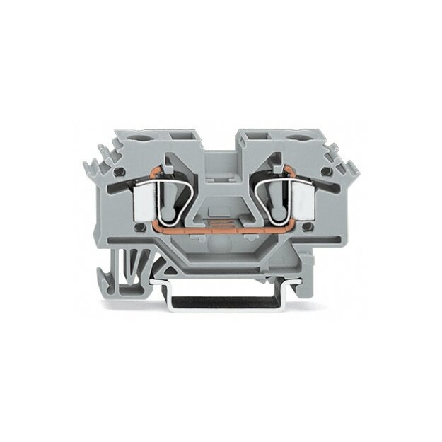 Wago 282-601 2-Leiter-Durchgangsklemme 6 mm² grau