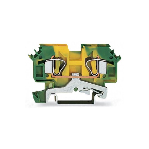 Wago 282-607 2-Leiter-Schutzleiterklemme 6 mm² grün-gelb