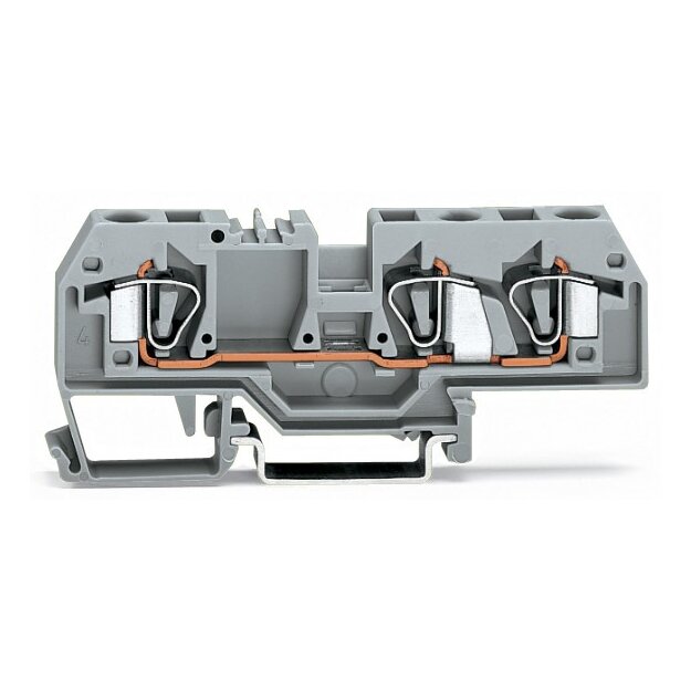 Wago 282-682 3-Leiter-Durchgangsklemme 6 mm² orange