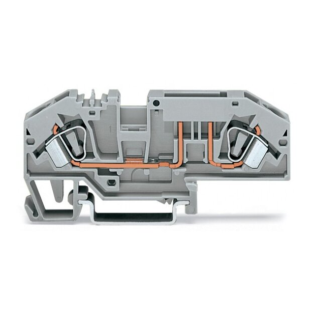 Wago 282-696 2-Leiter-Sicherungsklemme 6 mm² grau