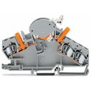 Wago 282-860 3-Leiter-Trenn- und Messklemme 6 mm² grau