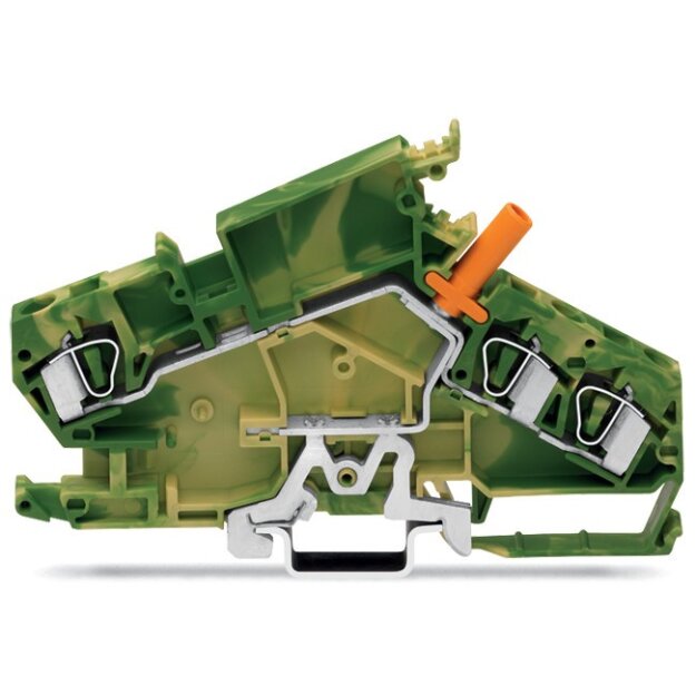 Wago 282-868 3-Leiter-Trennklemme 6 mm² grün-gelb