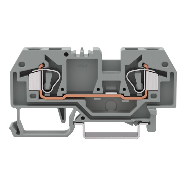 Wago 282-901 2-Leiter-Durchgangsklemme 6 mm² grau