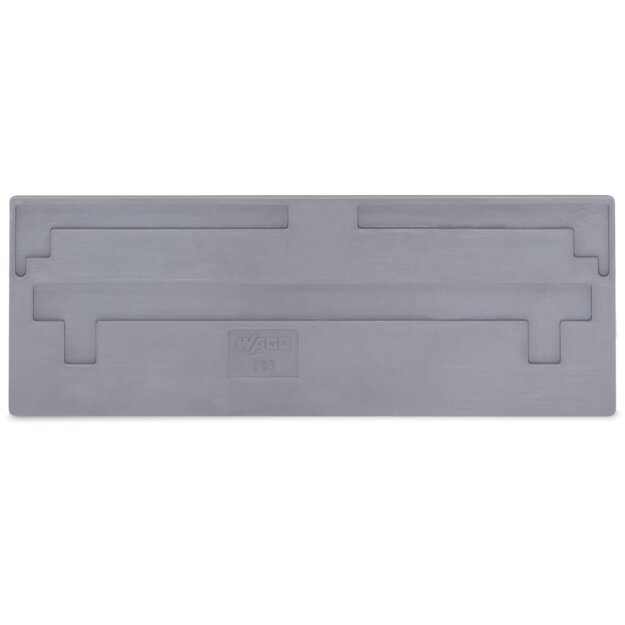 Wago 283-351 Trennwand 2 mm dick überstehend grau