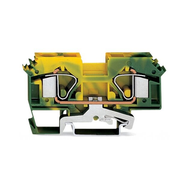 Wago 283-607 2-Leiter-Schutzleiterklemme 16 mm² grün-gelb