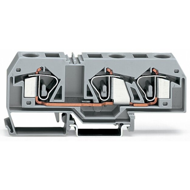 Wago 283-672 3-Leiter-Durchgangsklemme 16 mm² orange
