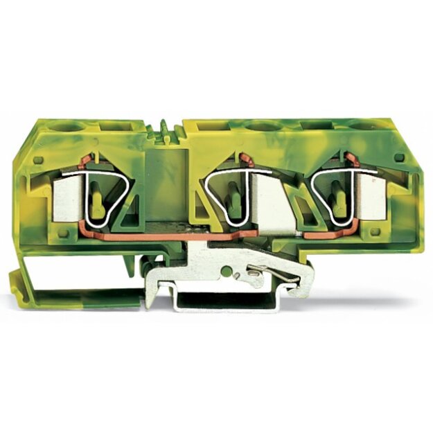 Wago 283-677/999-950 3-Leiter-Schutzleiterklemme 16 mm² grün-gelb
